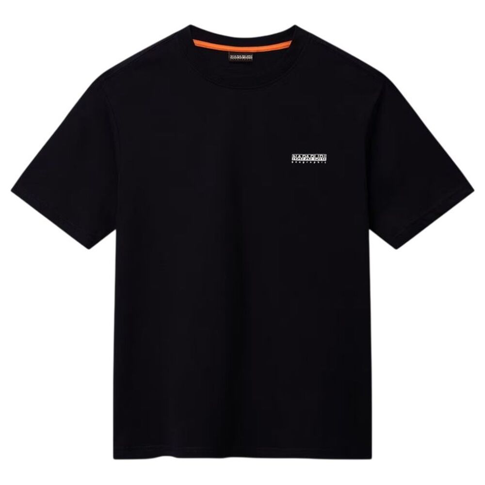 Napapijri Mens Box Logo Cotton T-Shirt / Black Beauty